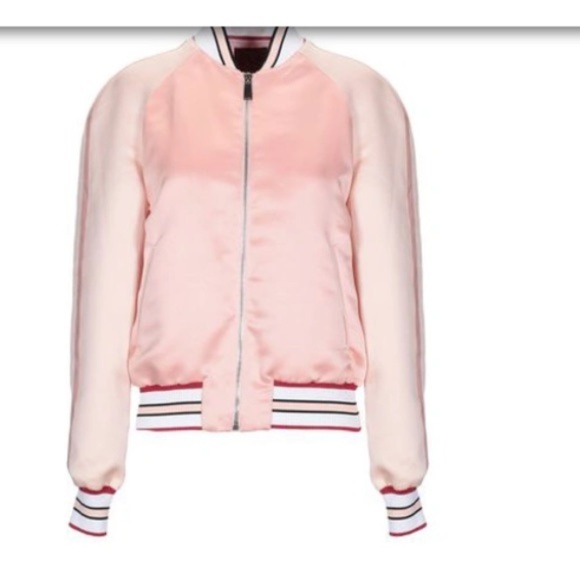Pinko Jackets & Blazers - Pinko Bomber Pink Size 4  70's Inspire, Farrah Fawcett  Chic.